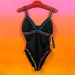 la blanca • black rainbow one piece swimsuit 14